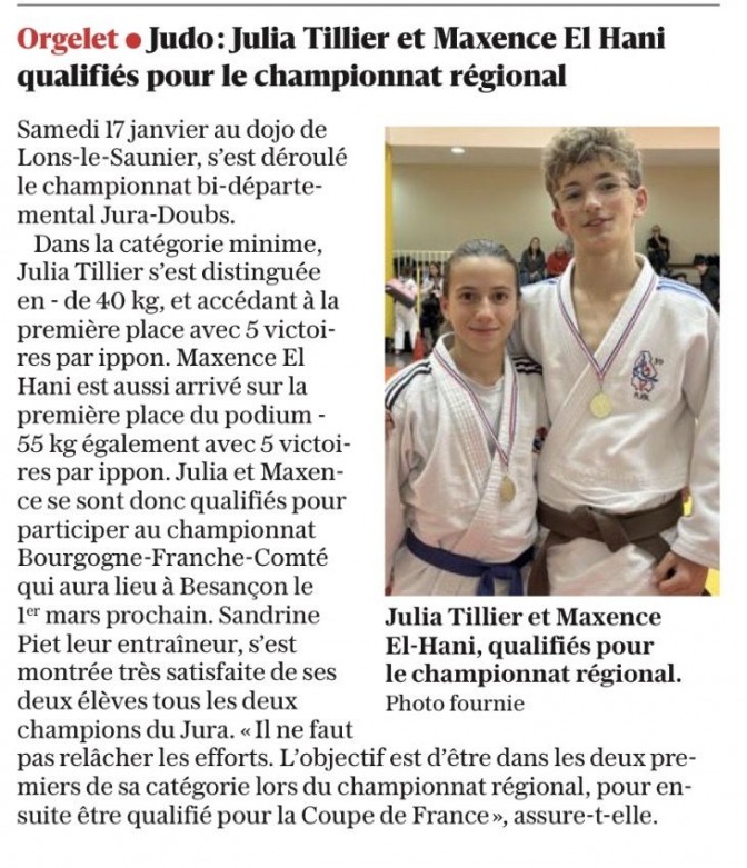 Image de l'actu 'Article le Progrès du 24/01/2026'