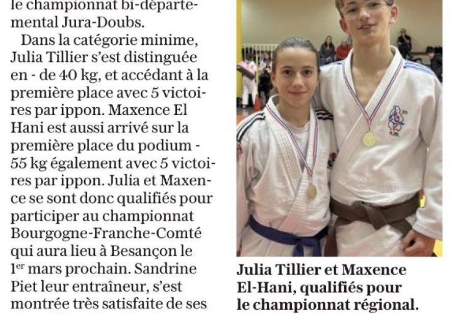 Article le Progrès du 24/01/2026