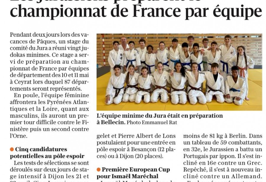 Article le Progrès du 05/05/2025